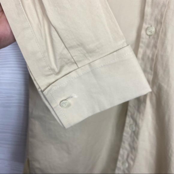 Thomas Burberry Tan collared button down shirt small 40 - Picture 4 of 11